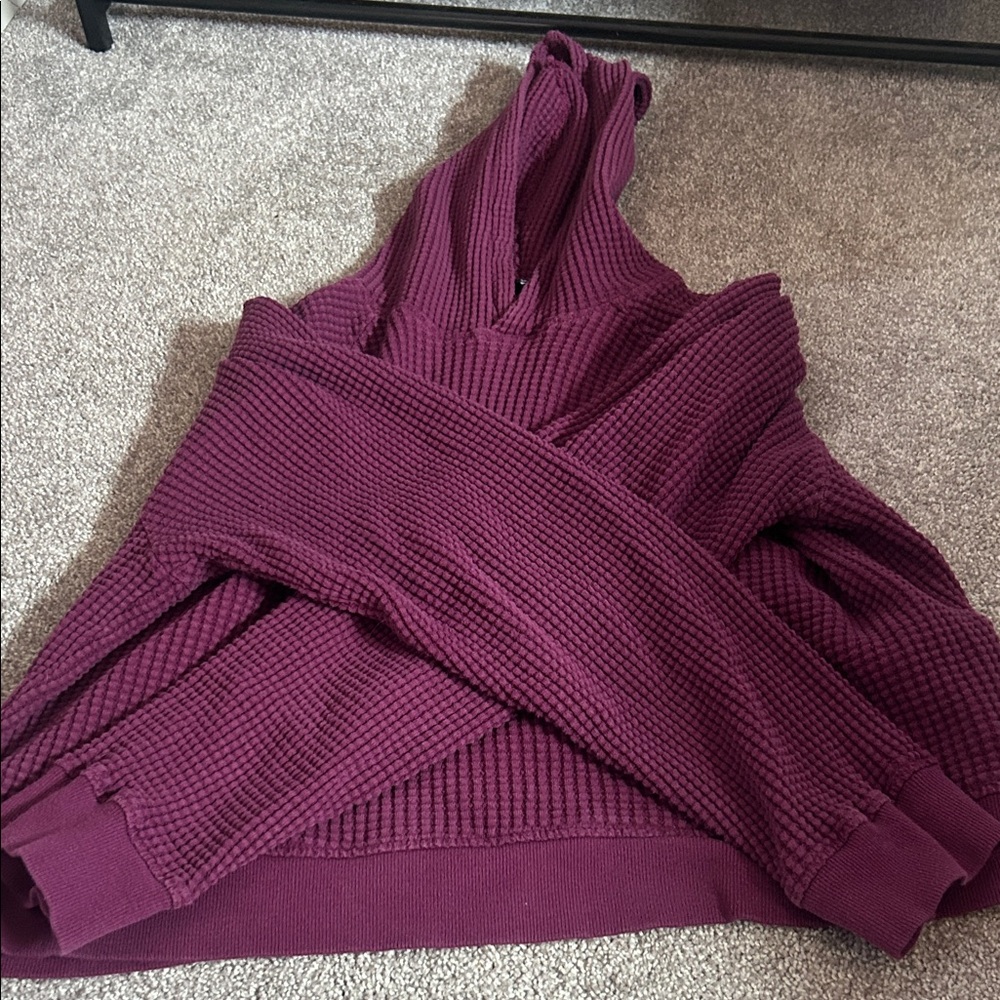 The North Face Women's Plum Waffle Knit Cowl Sweater